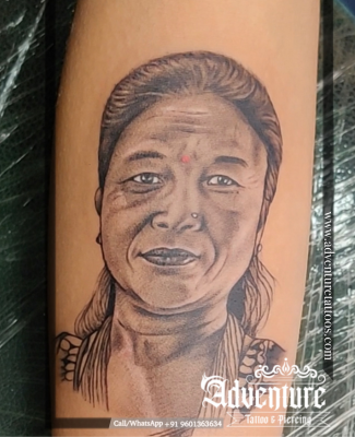 Portrait tattoo design Adventure Tattoo Ahmedabad